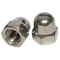 Porca Calota Cega M6 Inox Polido AISI 304 DIN 1587 - Acabamento Premium e Segurança (10un) - imagem 1