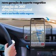 Suporte Veicular Magnético Articulado para Celular - Navegação Segura e Versátil no Painel - imagem 3