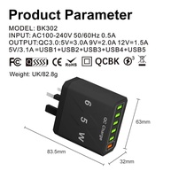 Carregador USB Rápido 6 Portas: QC3.0 para Celular - imagem 3