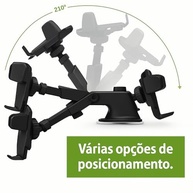 Suporte de Celular para Carro com Ventosa Reforçada e Trava Automática - Fixação Segura no Painel ou Vidro - imagem 5