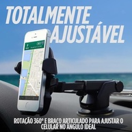 Suporte Veicular Ultra Forte para Celular e GPS: Ventosa Antivibração 360° - imagem 4