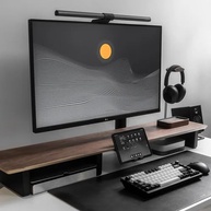 Stand para Monitor Pro K3 Grande com Suporte Celular Grátis – Base Ergonômica em MDF Branco para Home Office e Setup Gamer - imagem 3