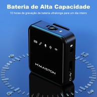 Microfone Lapela Sem Fio H'maston: Som Pro para Celular - imagem 2
