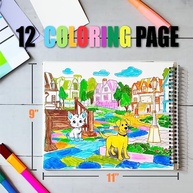 Livro de Atividades Criativas: 600+ Adesivos de Animais, 12 Cenas de Habitat e 12 Páginas para Colorir - Diversão e Aprendizado para Crianças a Partir de 12 Anos - imagem 3
