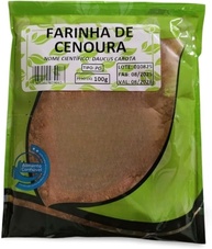 Farinha de Cenoura em Pó, 100g, Nome Científico Daucus Carota, Alimento Natural - imagem 1