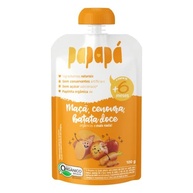 Kit 3X: Papinha Org. Maçã Cenoura e Batata Doce Papapá 100g - imagem 2