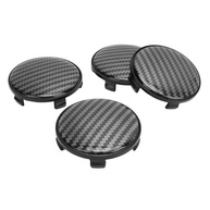 WALFRONT Tampas Centrais de Roda de Estilo de Fibra de Carbono 4 Pcs Ajuste Universal para Proteção e Estilo de Veículos - imagem 3
