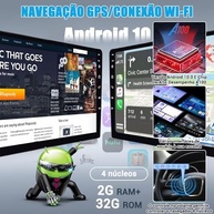 Central Multimídia Automotiva 9" IPS 2/32GB com Visão Noturna AHD - A Evolução do Seu Carro! - imagem 5