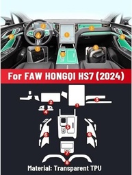 Proteção Central Multimídia FAW HONGQI HS7 2024: Película TPU Anti-Risco Premium XIUXIYING - imagem 3