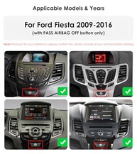 Central Multimídia Android 14 para Ford Fiesta 2009-2016: Tela 9.7" HD, CarPlay/Android Auto Sem Fio e GPS - imagem 3