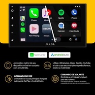 Central Multimídia Receiver 6.8" Full Touch: Apple CarPlay, Android Auto e Bluetooth - PS01AC - imagem 4