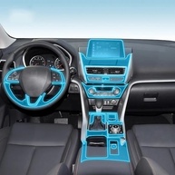 Película Protetora TPU Transparente para Console Central Mitsubishi Eclipse Cross 2018–2024 - imagem 2