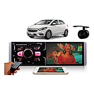 Central Multimídia 1 Din: MP5, Bluetooth e Câmera de Ré - imagem 1