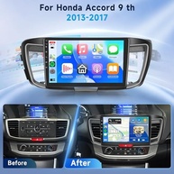 Central Multimídia Android 10.1" Qualcomm 8 Core 4G+64G para Honda Accord 9ª Geração (2013-2017) com CarPlay, Android Auto e GPS - imagem 4