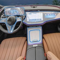 Película Protetora TPU Transparente para Console Central Mercedes Benz E Class 2024-2025 - Anti-Risco - imagem 2