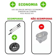 Kit Cabo Inox + Base Giratória 360° - Compatível com Todos os Mops Centrífuga - imagem 3