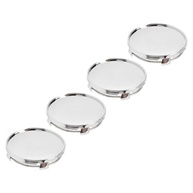Tampas de Centro de Roda ABS e Metal Cromado 4 Unidades - Modificação Automotiva Universal - imagem 4