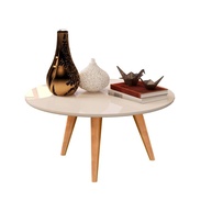 Mesa de Centro Dubai - Design Redondo Tripé Moderno para Sala - imagem 3