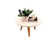 Mesa de Centro Tripe Retro com Design Palito - Estilo Moderno para Salas - imagem 2