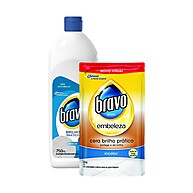 Cera Líquida Bravo Brilho Prático Incolor: Kit Completo - imagem 1