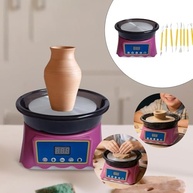 Torno Elétrico para Cerâmica 12cm - Kit Completo com Bandeja Removível, Motor 200 RPM, Ideal para Artesanato e Projetos DIY - imagem 4