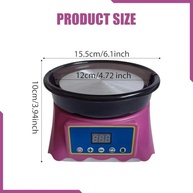 Torno Elétrico para Cerâmica 12cm - Kit Completo com Bandeja Removível, Motor 200 RPM, Ideal para Artesanato e Projetos DIY - imagem 3