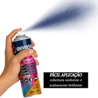 Tinta Spray 400ml Azul Escuro Uso Geral em Aço Ferro Couro Gesso Cerâmica | Universo | Kit 04 un - imagem 5