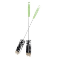 Escova para Garrafas Ultra Longa 40cm com Cerdas Flexíveis e Cabo de Aço Inoxidável - Ideal para Limpeza Profunda de Recipientes Estreitos - imagem 2