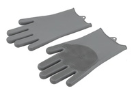 Luva de Limpeza em Silicone com Cerdas - Cores Sortidas 29x15cm | Eficiência e Conforto na Higienização - imagem 1