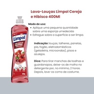 Detergente Concentrado Limpol Cereja e Hibisco 400g - Limpeza Poderosa com Fragrância Refrescante - imagem 5
