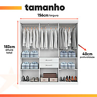 Guarda-Roupas Casal 7 Portas: Espaço e Estilo na Medida Certa - imagem 2