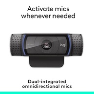 Logitech C920e HD 1080p Webcam habilitada para microfone, certificada para Zoom, compatível com Microsoft Teams, compatível com TAA + Litra Glow Premium LED Streaming Light com TrueSoft, suporte de monitor ajustável - imagem 4
