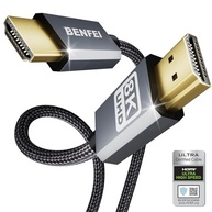 Cabo HDMI 8K BENFEI Certificado: Imagem Ultra HD 240Hz e 48Gbps para Experiência Cinematográfica - imagem 2