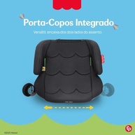 Cadeira Booster i-Fit Plus Fisher-Price Preto: Segurança e Conforto Certificados i-Size - imagem 5