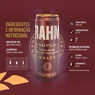 Pack Cerveja Brahma Duplo Malte Lata Sleek - com 12 unidades 350ml - imagem 4