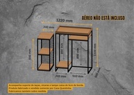 Móvel para Adega Cervejeira e Frigobar Industrial com Apoio para Café - Organização e Estilo para Ambientes Modernos - imagem 2