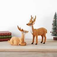 Estátuas de Cervo Sika Decorativas - Esculturas Realistas para Mesa de Natal - imagem 2