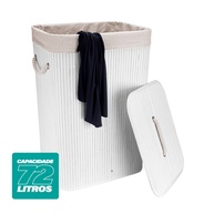 Cesto de Roupa Bambu 72L: Organize com Estilo! - imagem 1
