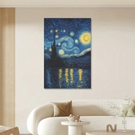 Céu Noturno com Estrelas Cintilantes - Arte de Parede 20x30 cm, Sem Moldura, Decoração Mágica para Ambientes - imagem 4
