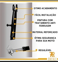 Cavalete Lateral Reforçado para Honda CG Fan, Titan 125/150 e 160 - Estabilidade e Segurança - imagem 4