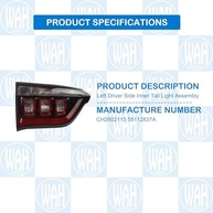 Luz Traseira Interna Esquerda Jeep Compass 2017-2024 | CH2802115 55112837A - imagem 3