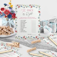 Decorações de chá de bebê com flores silvestres - imagem 3