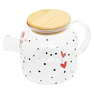 Chaleira de Vidro Wolff Heart: Charme e Sabor ☕ - imagem 1