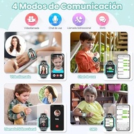Smartwatch 4G Infantil: Rastreador GPS, Chamada de Vídeo e Segurança Completa (Ciano) - imagem 4