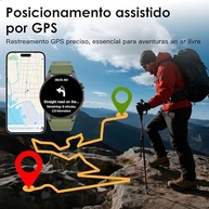 Smartwatch Aurafit: Seu Companheiro Completo para Aventura e Bem-Estar | GPS, Chamadas, 150+ Esportes - imagem 4