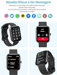 Smartwatch com Alexa Integrada: Tela HD 1,83", 120 Esportes, IP68 e Chamadas Bluetooth - imagem 5
