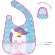 Buba Babador Com Bolso Impermeável - Unicórnio Champagne para Bebês - imagem 3