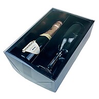 Caixa Preta com Visor: Elegância para Mini Champanhe - imagem 2