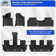 Tapetes de Chão e Porta-Malas Rongtaod para Hyundai Santa Fe 2024-2026 (6/7 Lugares, Gas/Híbrido) - imagem 4