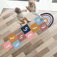Adesivo para Chão Amarelinha Infantil Laminado 55x185cm - Arco Íris Colorido - imagem 2
